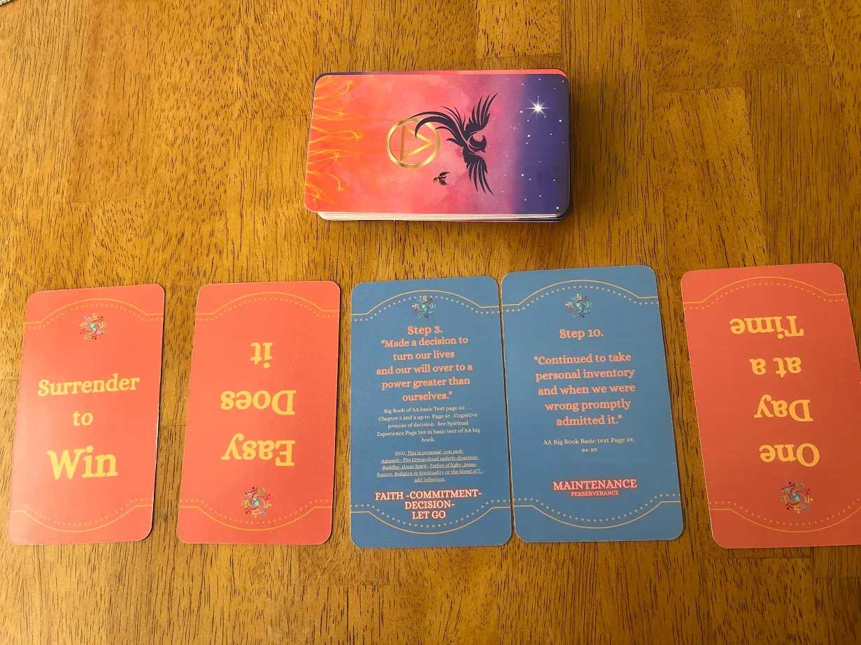 The 12 Step Oracle Deck, The 12 Step Deck, Positive Life without addictions and negative dependencies The 12 Step Oracle Deck, The 12 Step Deck, Positive Life without addictions and negative dependencies